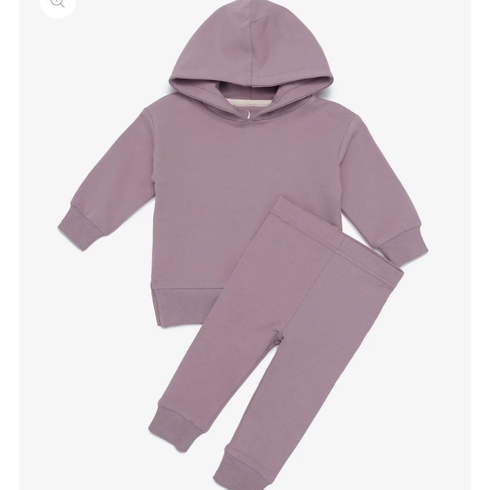 Kids Mauve Hoodie and Jogger Set
